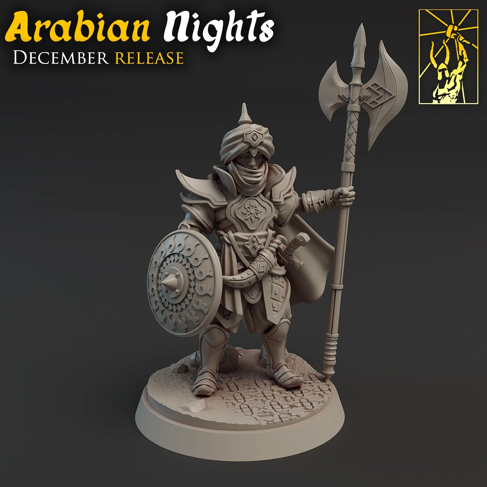 humano, guerreiro, arabe, deserto, areia