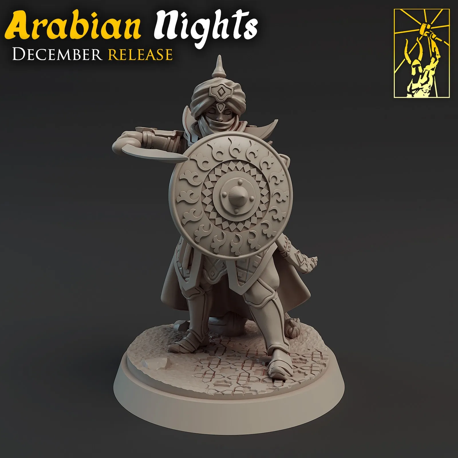 humano, guerreiro, arabe, deserto, areia